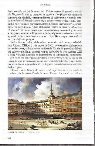 LAMINA COSSIO 50255: Fiesta de toros en Madrid en 1846