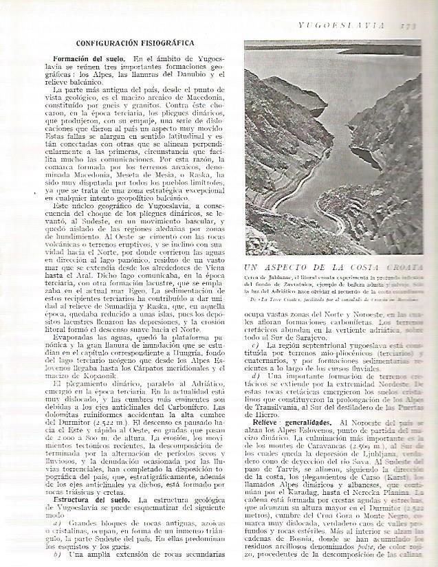 LAMINA 3127: YUGOSLAVIA. Costa croata