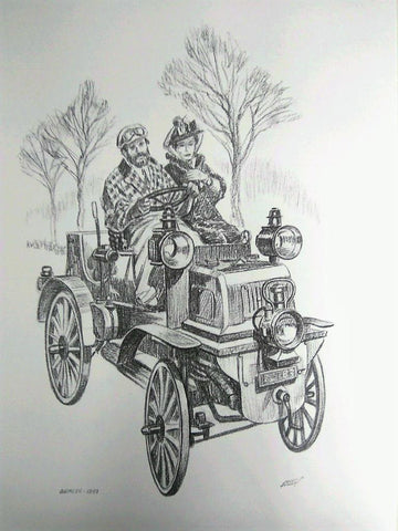 Laminas Carlos Freixas: Automoviles Veteranos 04- DAIMLER 1897 (Serie estudios 25)