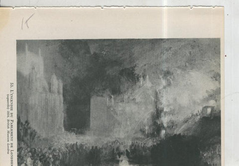 Turner lamina 15: L´incendie du Parlement de Londres