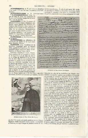 LAMINA ESPASA 19033: Autografo de San Alfonso Rodriguez