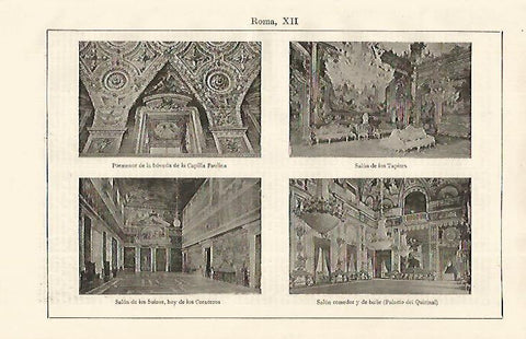 LAMINA ESPASA 19191: Salones de Roma