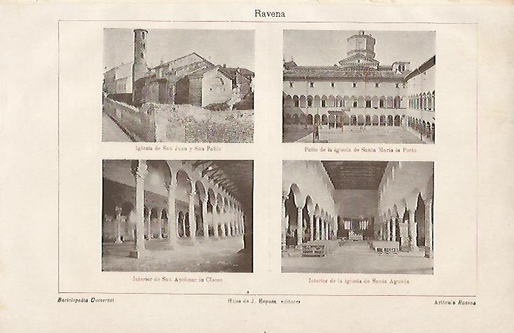 LAMINA ESPASA 5080: Edificios de Ravena Italia