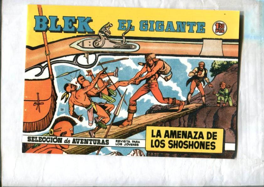 Bleck el gigante facsimil numero 119: La amenaza de los shoshones