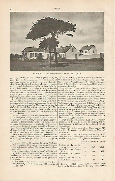 LAMINA ESPASA 19398: Casa Longwood en Santa Elena