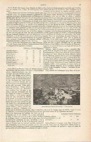 LAMINA ESPASA 19410: Santa Maria de Lebeña en Santander