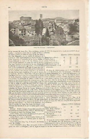 LAMINA ESPASA 19417: Vista de Santa Pau Girona