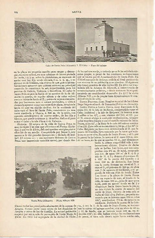 LAMINA ESPASA 19418: Cabo de Santa Pola en Alicante