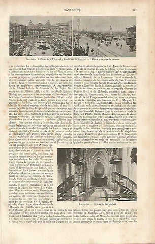 LAMINA ESPASA 19425: Plaza de la Libertad en Santander