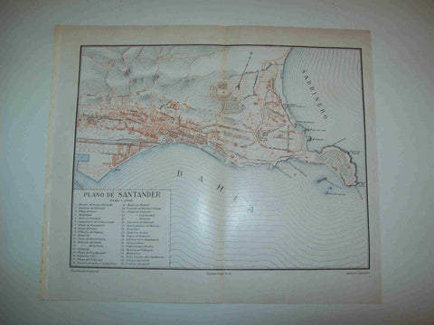 LAMINA ESPASA 19426: Plano de Santander