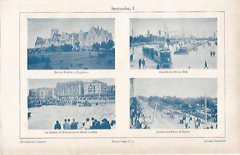 LAMINA ESPASA 19429: Vistas de Santander