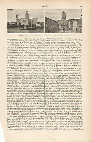 LAMINA ESPASA 19438: Iglesia del Monasterio de Santes Creus