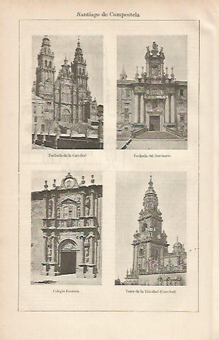LAMINA ESPASA 19443: Catedral de Santiago de Compostela