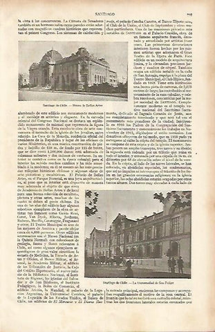 LAMINA ESPASA 19464: Museo de Bellas Artes de Santiago de Chile