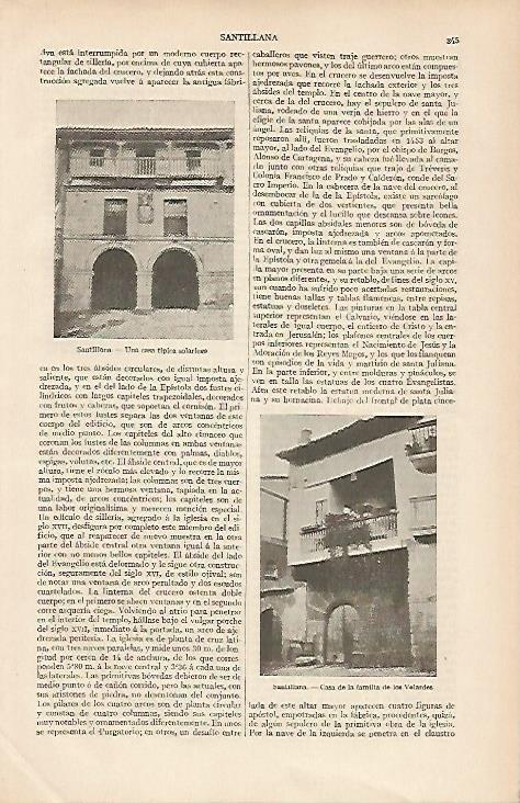 LAMINA ESPASA 19475: Casa de los Velardes en Santillana del Mar