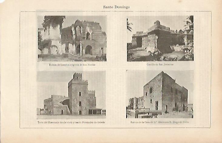 LAMINA ESPASA 19485: Castillo y fortalezas de Santo Domingo en El Salvador