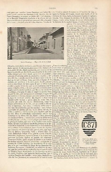 LAMINA ESPASA 19486: Calle de Santo Domingo en El Salvador