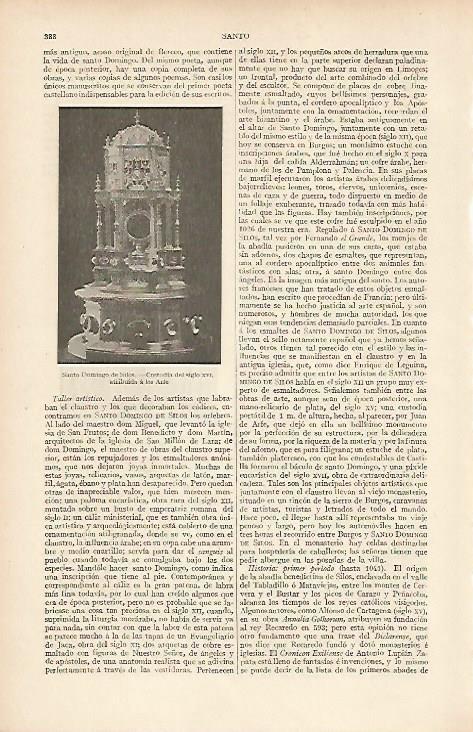 LAMINA ESPASA 19492: Custodia de Santo Domingo de Silos