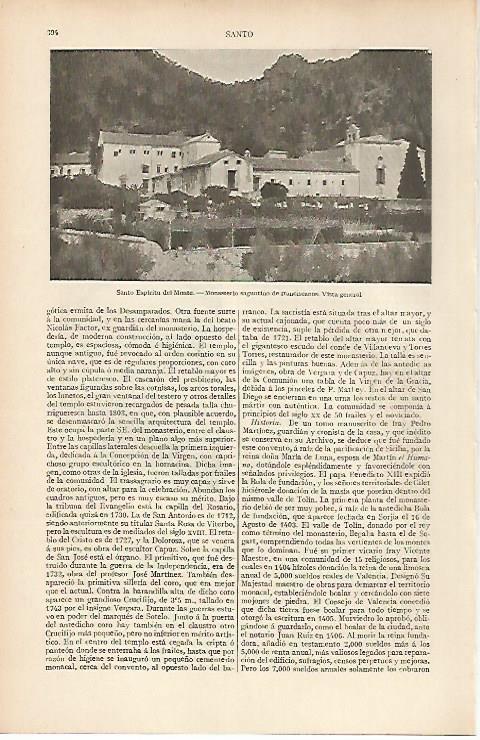 LAMINA ESPASA 19493: Monasterio de Santo Espiritu del Monte