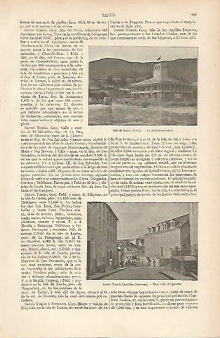 LAMINA ESPASA 19494: Desembarcadero de la isla de Santo Tomas