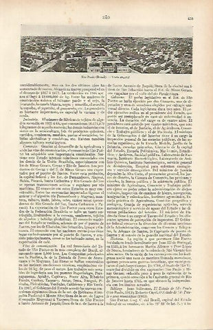 LAMINA ESPASA 19512: Vista general de Sao Paolo Brasil