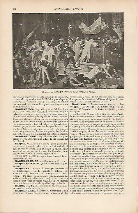 LAMINA ESPASA 19523: El saqueo de Roma por Amerigo