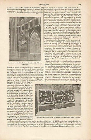 LAMINA ESPASA 19534: Sarcofago del abad de Husillos en Palencia