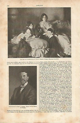 LAMINA ESPASA 19544: Los hijos de Wertheimer por Sargent