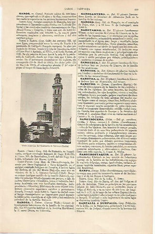 LAMINA ESPASA 19551: Santuario de Saronno Italia