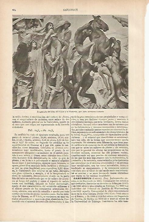 LAMINA ESPASA 19559: Friso de El Valor y la Victoria por Aristides Sartorio