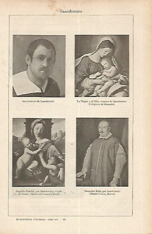 LAMINA ESPASA 19563: Pinturas por Sassoferrato