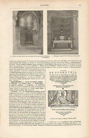 LAMINA ESPASA 19567: Capillas de la Catedral de Tarragona