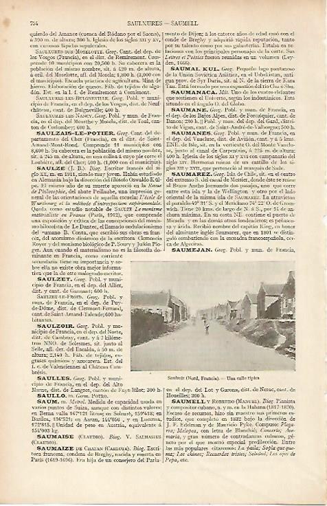 LAMINA ESPASA 19578: Calle de Saulzoir Francia