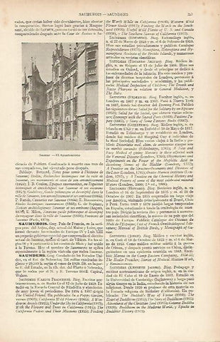 LAMINA ESPASA 19580: Ayuntamiento de Saumur Francia