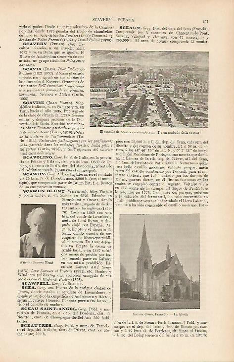LAMINA ESPASA 19595: Castillo de Sceaux