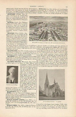 LAMINA ESPASA 19595: Castillo de Sceaux