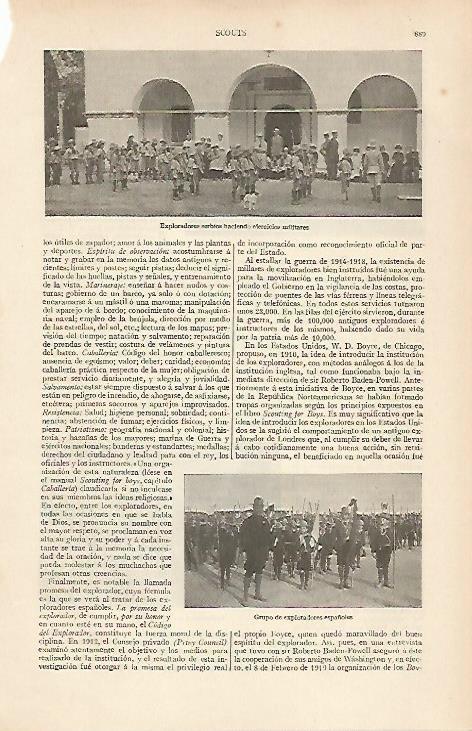 LAMINA ESPASA 19602: Exploradores de Serbia