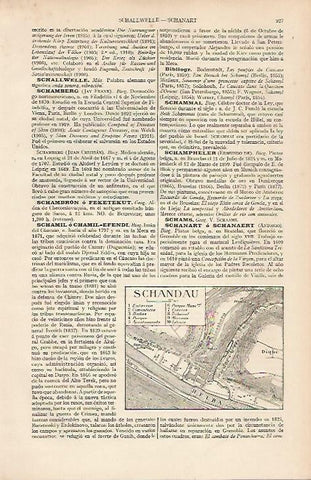 LAMINA ESPASA Alemania 19609: Plano de Schandau Alemania