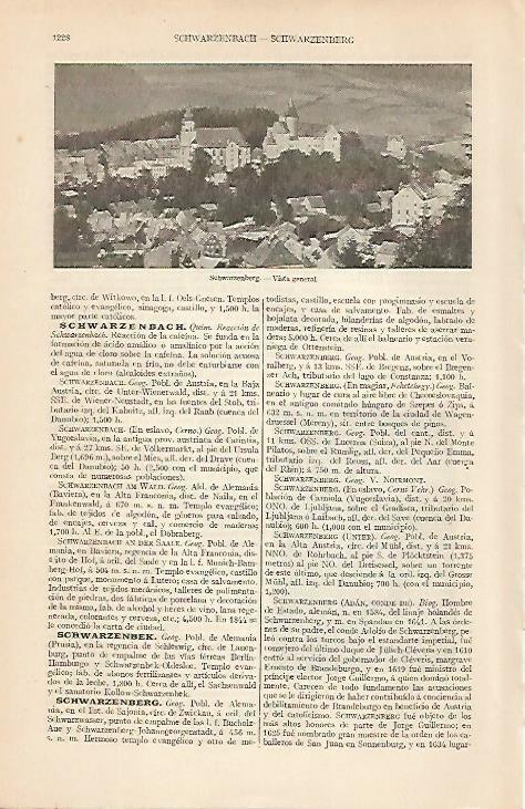 LAMINA ESPASA 19633: Schwarzenberg Alemania