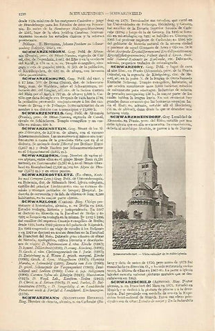 LAMINA ESPASA Alemania 19634: Iglesia de Schwarzheindorf Alemania
