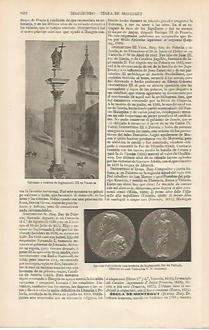 LAMINA ESPASA 19668: Columna de Seegismundo III en Varsovia