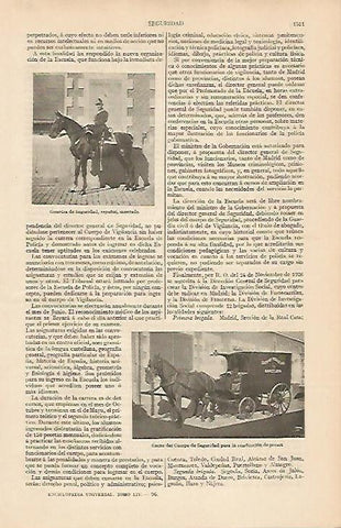 LAMINA ESPASA 19691: Coche y guardia de seguridad de España