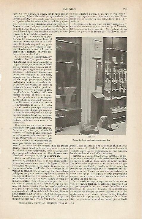 LAMINA ESPASA 19714: Bocas de riego en almacenes comerciales