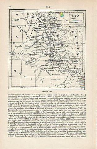 LAMINA ESPASA 19719: Mapa de Irak