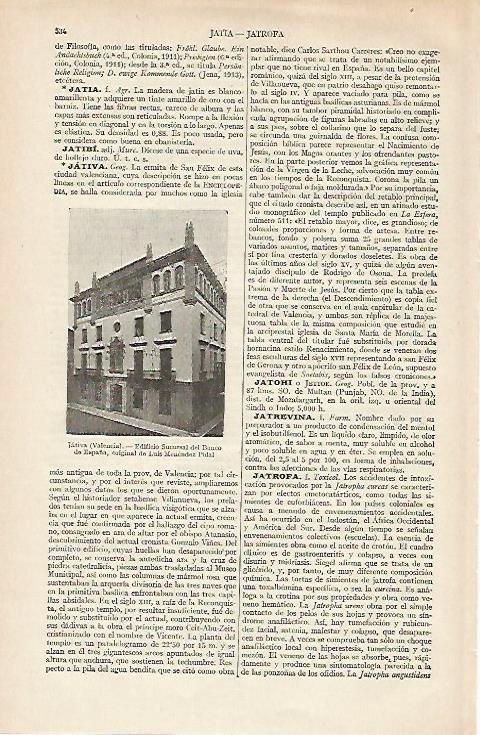 LAMINA ESPASA 19736: Banco de España en Jativa Valencia