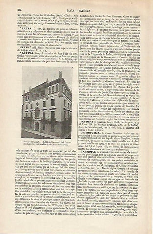 LAMINA ESPASA 19736: Banco de España en Jativa Valencia