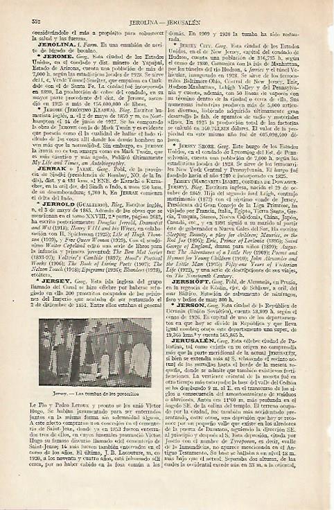 LAMINA ESPASA 19739: Tumbas de los poscritos en Jersey Inglaterra