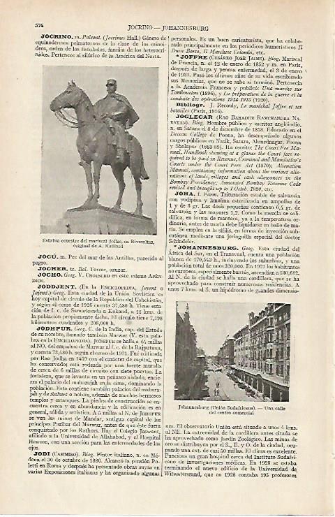 LAMINA ESPASA 19741: Estatua del mariscal Joffre en Rivesaltes