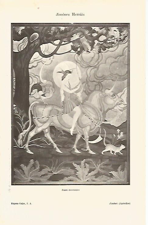 LAMINA ESPASA 19742: Panel decorativo por Jimenez Herraiz
