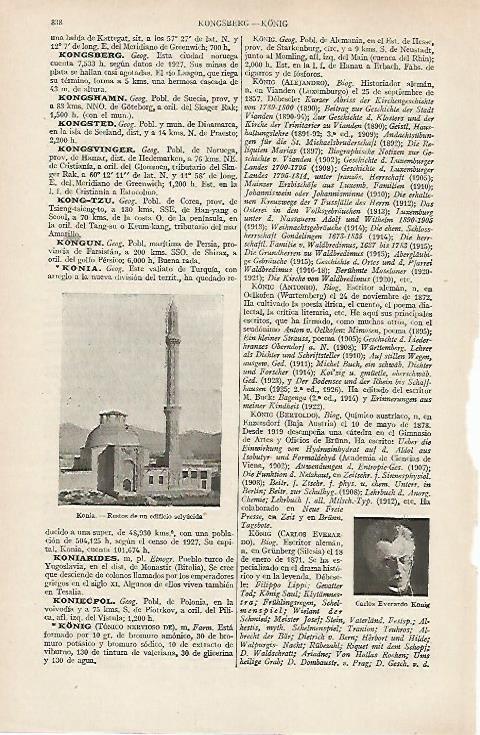 LAMINA ESPASA 19748: Edificio seleucida en Konya Turquia